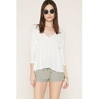 Cuffed Linen-Blend Shorts