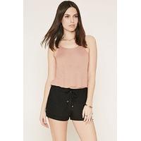 Cuffed Linen-Blend Shorts