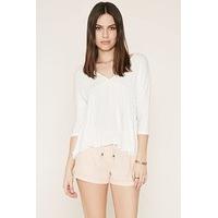 Cuffed Linen-Blend Shorts