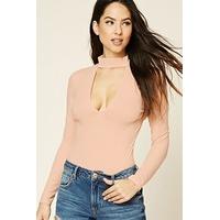 Cutout Ribbed Knit Bodysuit