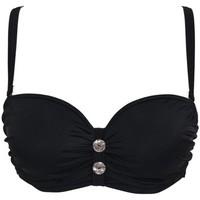 Curvy Kate Black Bandeau swimsuit Top Love Luau women\'s Mix & match swimwear in black