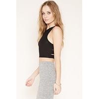 Cutout Back Crop Top