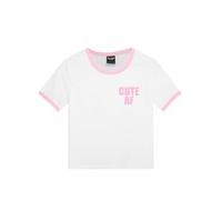 Cute AF Ringer T-Shirt - Size: Size 10-12