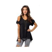 Cut Out Shoulder Top - Size: 3XL