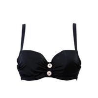 Curvy Kate Black Balconnet swimsuit Top Luau Love