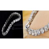 cubic zirconia tennis bracelet