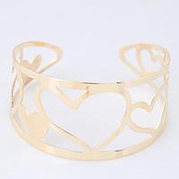 Cuff Bracelet Alloy Heart Fashion Women\'s Jewelry 1pc