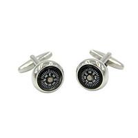 Cufflinks 2pcs, Color Block Silver Fashionable Cufflink Men\'s Jewelry