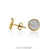 cubic zirconia round stud earrings