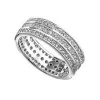 cubic zirconia eternity band ring