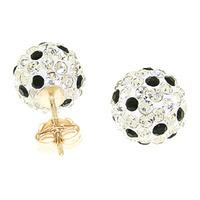 Cubic Zirconia Paris Stud Ball Earrings 4.0ctw in 9ct Gold