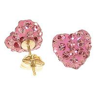 cubic zirconia paris stud earrings 265ctw in 9ct gold