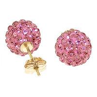 Cubic Zirconia Paris Stud Ball Earrings 4.0ctw in 9ct Gold