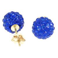 Cubic Zirconia Paris Stud Ball Earrings 4.0ctw in 9ct Gold