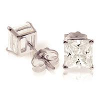 Cubic Zirconia Alexandra Stud Earrings 4.0ctw in 9ct White Gold