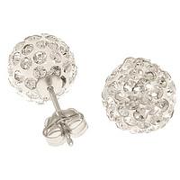 Cubic Zirconia Paris Stud Ball Earrings 4.0ctw in 9ct White Gold