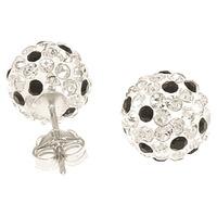 Cubic Zirconia Paris Stud Ball Earrings 4.0ctw in 9ct White Gold