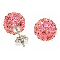 Cubic Zirconia Paris Stud Ball Earrings 4.0ctw in 9ct White Gold