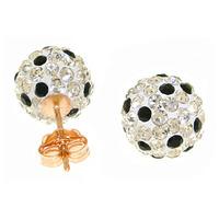 Cubic Zirconia Paris Stud Ball Earrings 4.0ctw in 9ct Rose Gold