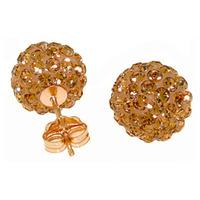 Cubic Zirconia Paris Stud Ball Earrings 4.0ctw in 9ct Rose Gold