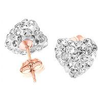 Cubic Zirconia Paris Stud Earrings 2.65ctw in 9ct Rose Gold