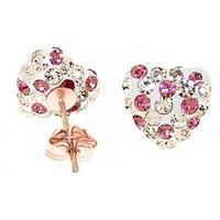 Cubic Zirconia Paris Stud Earrings 2.65ctw in 9ct Rose Gold