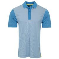 cutter buck compound mixed stripe polo crisp