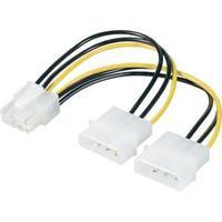 Current Y cable [2x IDE power plug 4-pin - 1x PCI-E plug 8-pin] 0.15 m Yellow-black Renkforce