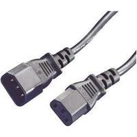 Current Extension cable [1x IEC C14 plug - 1x IEC C13 socket ] 1.80 m Black Manhattan
