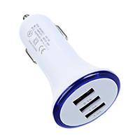 Cwxuan Universal 3USB 5V Car Power Charger for iPhone/Samsung and Other