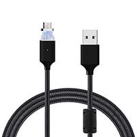 Cwxuan Magnetic Ring Anti-Interference Micro USB Detachable Magnetic Braided Charging Data Cable