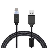 Cwxuan Magnetic Ring Anti-Interference USB 3.1 Type-C Detachable Magnetic Braided Charging Data Cable