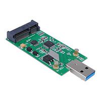 Cwxuan Mini PCI-E mSATA to USB 3.0 External SSD PCBA Conveter Adapter Card without Case