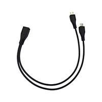 cwxuan 1 micro usb female to 2 micro usb male data charging cable