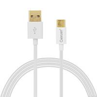 Cwxuan Gold Plating USB 3.1 Type C to USB 2.0 Charging Data Sync Cable (100cm)