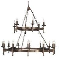 CW18 Cromwell 18 Light Wrought Iron Chandelier