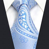 CXL9 Extra Long New For Mens Necktie Blue Paisley 100% Silk Classic Handmade Fashion Business For Men