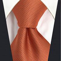 CXL16 Extra Long New Handmade Unique For Mens Ties Orange Solid 100% Silk Fashion Dress Casual