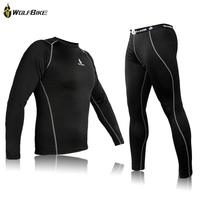 Cycling Jersey Shirt Bike Bicycle Baselayer Underwear Suit Long Sleeve Jersey Winter Sports Clothes