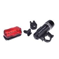 Cycling Bicycle Light Set Ultra Bright 5 LED Bike Front Head Light Lamp & 5 LED Rear Safety Flashlight Taillight Weather Resistant