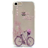 Cycling Tower Pattern TPU High Purity Translucent Openwork Soft Phone Case for iPhone 7 7Plus 6S 6Plus SE 5S 5