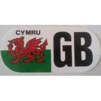 Cymru With Dragon And Gb Stick