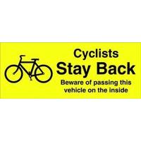 Cyclist Stay Back