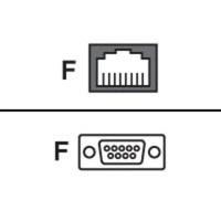 Cyclades RJ45 to DB9F cross conv...
