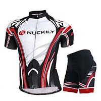 Cycling Jersey with Shorts Men\'s Short Sleeve Bike Jersey Shorts Tops Bottoms Breathable Stretch Sweat-wicking Mesh/NetSpring Summer
