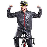Cycling Jersey with Tights Unisex Long Sleeve Bike Raincoat/Poncho Clothing Suits Waterproof Windproof Rain-Proof PVC Classic Fashion
