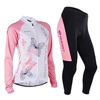 Cycling Jersey with Tights Women\'s Long Sleeve Bike Pants/Trousers/OvertrousersUltraviolet Resistant Breathable Soft Comfortable