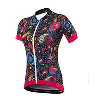 Cycling Jersey Women\'s Short Sleeve Bike JerseyQuick Dry Anatomic Design Ultraviolet Resistant Moisture Permeability Breathable YKK