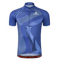 Cycling Jersey Short Sleeve Bike Jersey Quick Dry Reflective Strips Sweat-wicking Lightweight Materials PolyesterSpring Summer