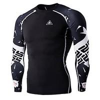 Cycling Jersey Men\'s Long Sleeve Bike Sweatshirt Tops Quick Dry Wearable Breathable Sports Printing Exercise Fitness Leisure Sports